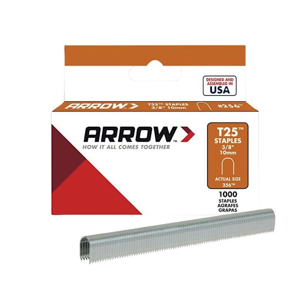 Arrow T25 Klammer 10mm (3/8in) Flerfärgade Multi Colour 10mm (3/8in)