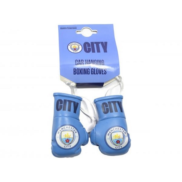 Manchester City FC Boxningshandskar Bilbackspegel Dekoration En Storlek Blue/White One Size