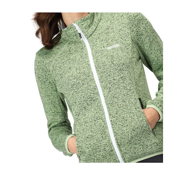 Regatta Dam/Kvinna Newhill Marl Full Zip Fleece Jacka 20 UK Quiet Green/Seal Grey 20 UK
