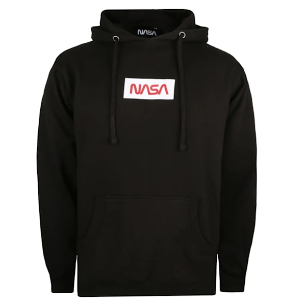 NASA Herr Box Logo Hoodie M Svart Black M