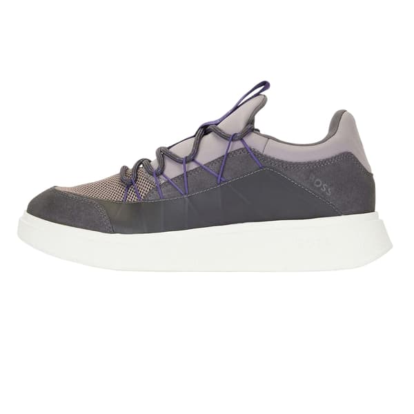 Boss Herr Löparskor i Läder 6 UK Grå Grey 6 UK