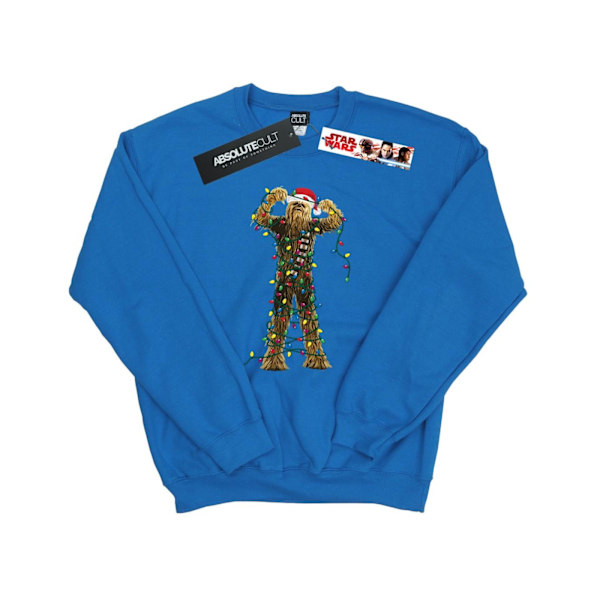 Star Wars Chewbacca Julbelysning Sweatshirt L Royal Bl Royal Blue L