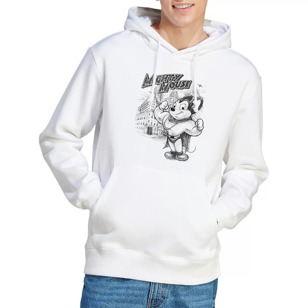 Mighty Mouse Herr Protect & Serve Hoodie XL Vit White XL