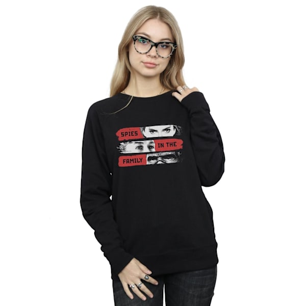 Marvel Dam/Damer Black Widow Film Spioner I Familjen Tröja Black L