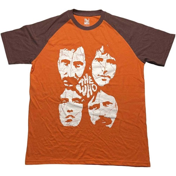 The Who Unisex Adult Faces T-shirt M Brun/Orange Brown/Orange M