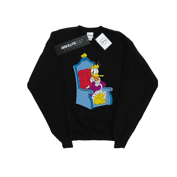 Disney Dam/Kvinnor Kalle Anka King Donald Sweatshirt M Svart Black M