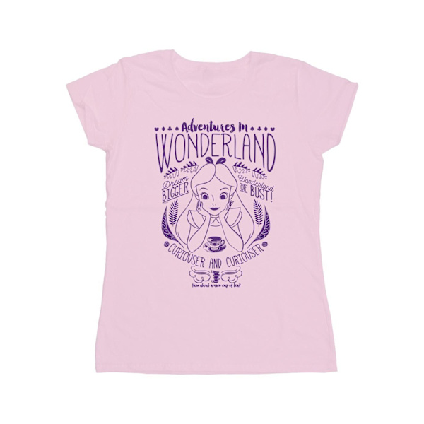 Alice i Underlandet Dam/Dam Äventyr Heather T-shirt XL Baby Pink XL