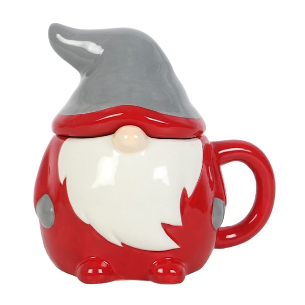 Something Different Gonk Lidded Christmas Mug One Size Röd/Grå Red/Grey One Size