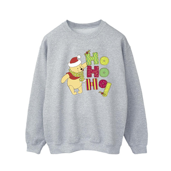 Disney Herr Winnie The Pooh Ho Ho Ho Halsduk Sweatshirt 4XL Sport Sports Grey 4XL