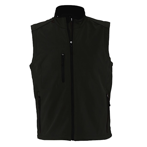 SOLS Herr Rallye Soft Shell Bodywarmer Jacka L Svart Black L