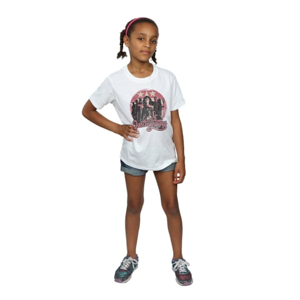 DC Comics Girls Justice League Movie Group Pose Bomull T-shirt White 7-8 Years