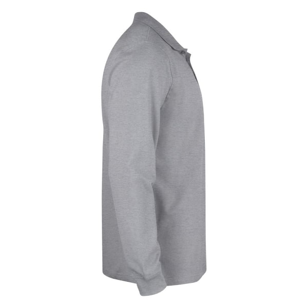 Clique Classic Lincoln Melange Långärmad Poloskjorta XL Grey XL