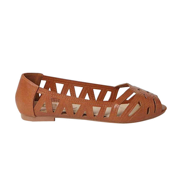 Dorothy Perkins Dam/Dam Prim Peep Toe Bred Pumps 6 UK Tan Tan 6 UK