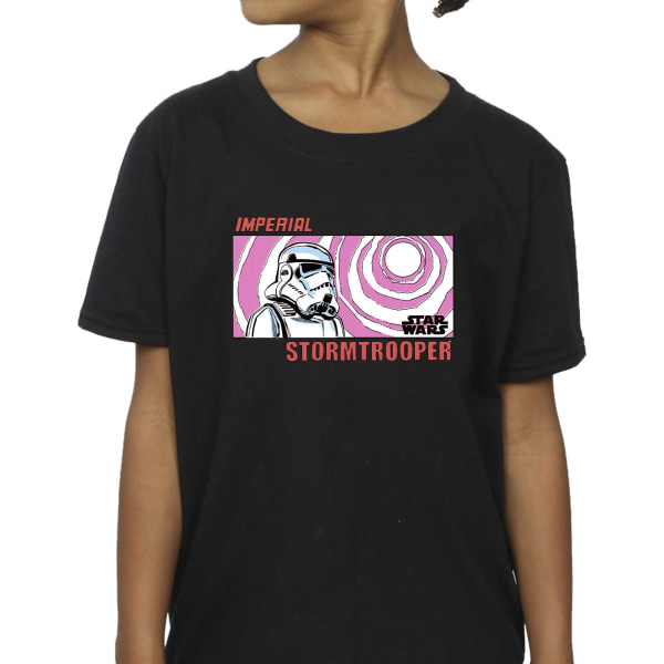 Star Wars Girls Imperial Stormtrooper T-shirt i bomull 12-13 år Black 12-13 Years
