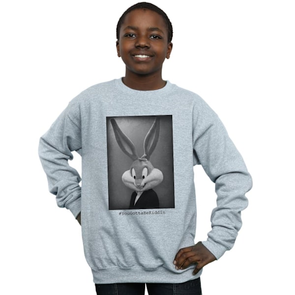 Looney Tunes Boys Bugs Bunny Yougottabekiddin Sweatshirt 9-11 Y Sports Grey 9-11 Years