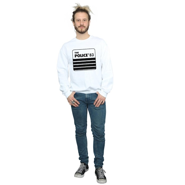 The Police Mens 83 Tour Sweatshirt 3XL Vit White 3XL
