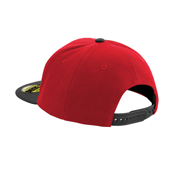 Beechfield Unisex Vuxen Original Flat Peak Snapback Cap One Size Classic Red/Black One Size
