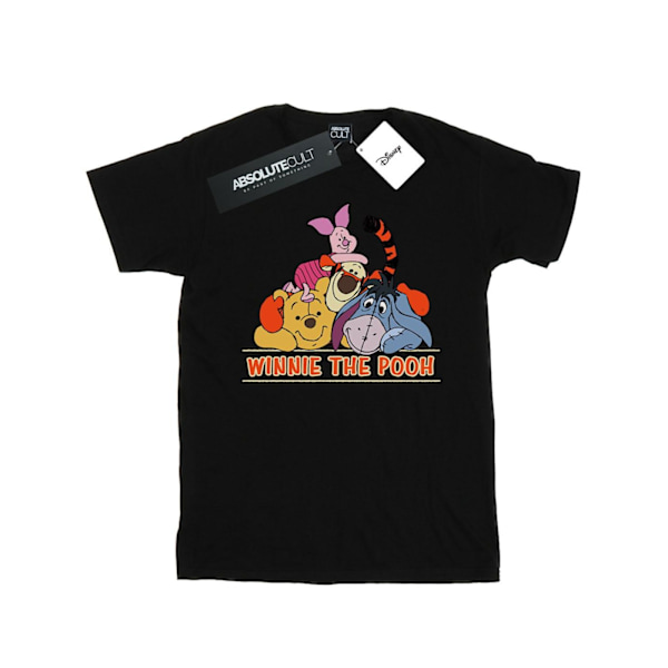 Disney Boys Winnie The Pooh Group T-Shirt 5-6 år Svart Black 5-6 Years