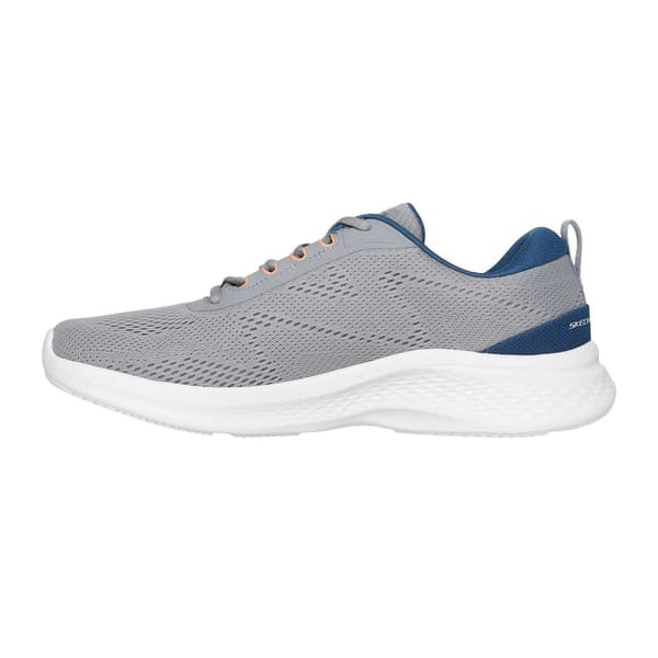 Skechers Herr Go Run Consistent Mesh Låga Träningsskor 8 UK Grå/Blå Grey/Blue 8 UK