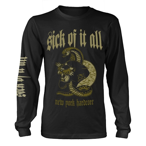 Sick Of It All Unisex Vuxen New York Hardcore Panther Långärmad Black M
