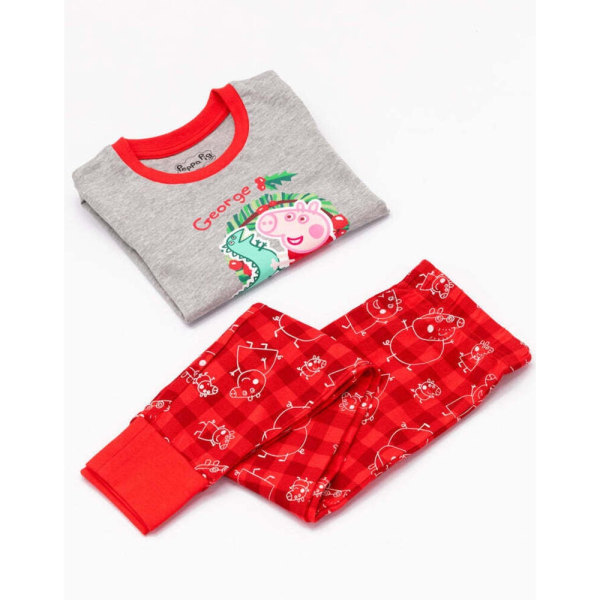 Greta Gris Boys George Pig Set 5-6 år Röd/Gr Red/Grey 5-6 Years