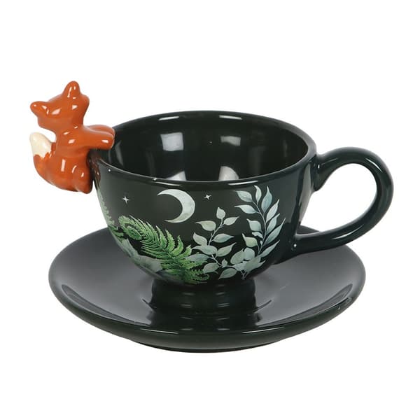 Something Different Forest Fox Teacup En Storlek Grön Green One Size