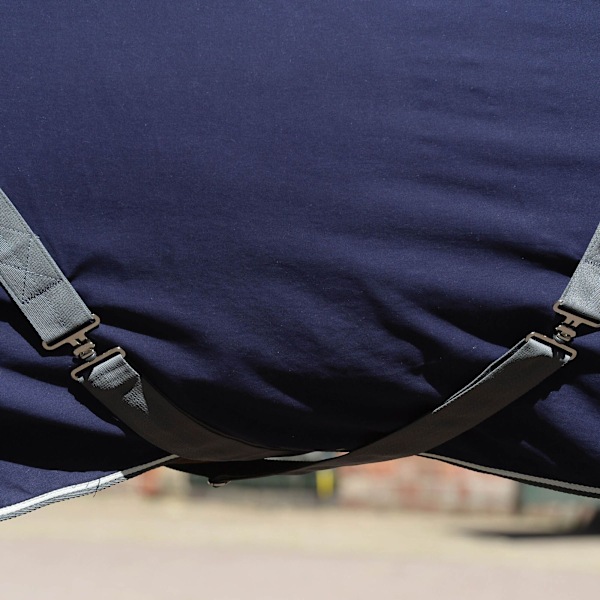 Weatherbeeta Standard-Neck Bomullshästtäcke 5´ Mörk Dark Blue/Grey/White 5´