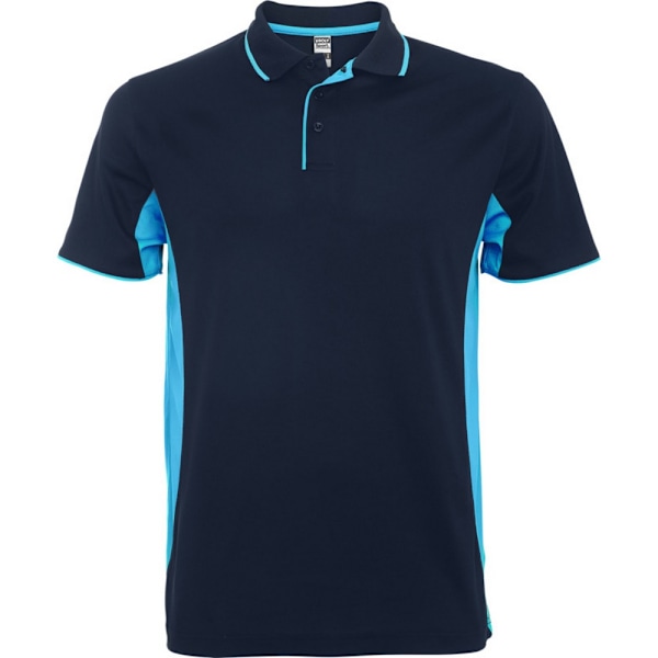 Roly Unisex Vuxen Montmelo Kortärmad Sportpolotröja XL N Navy Blue/Sky Blue XL