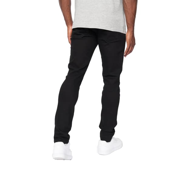 Crosshatch Barbeck Slim Jeans för män 30R Solid Svart Solid Black 30R