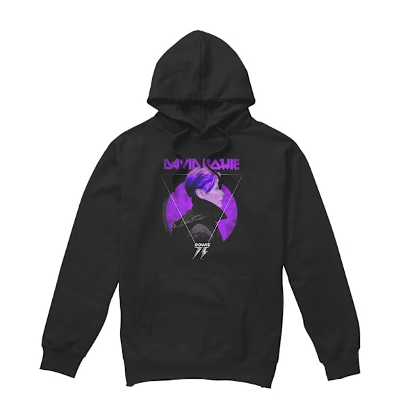 David Bowie Herr 75 Sidoprofil Logotyp Hoodie XL Svart Black XL