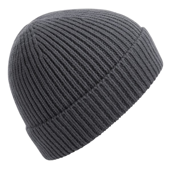 Beechfield Unisex Ribbstickad Mössa En Storlek Grafit Graphite One Size