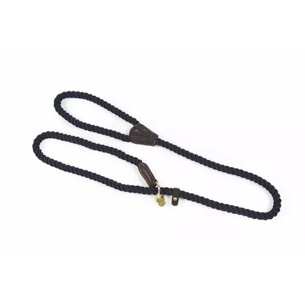 Digby & Fox Rephål Läder Hundhalsband En Storlek Marinblå Navy One Size