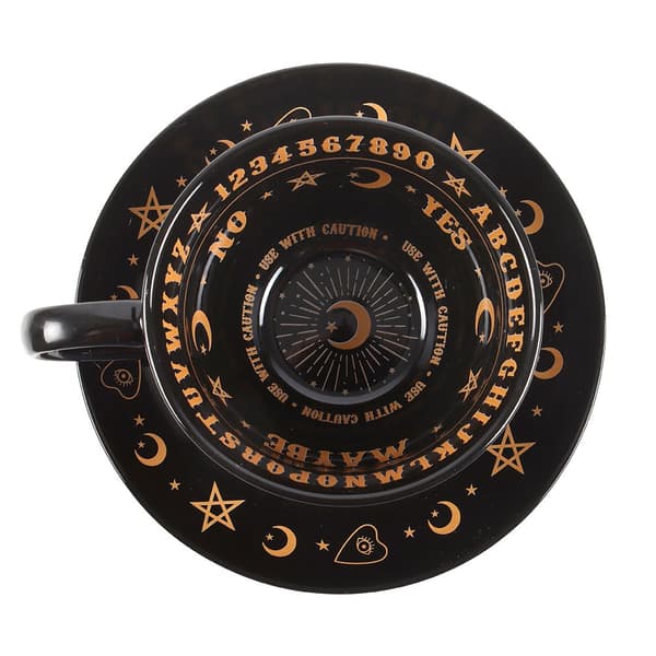 Something Different Talking Board Tekopp & Fat Set En Storlek Black/Gold One Size