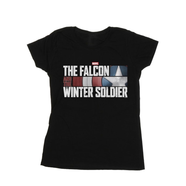 Marvel Womens/Ladies The Falcon And The Winter Soldier Logo Spjälsäng Black L