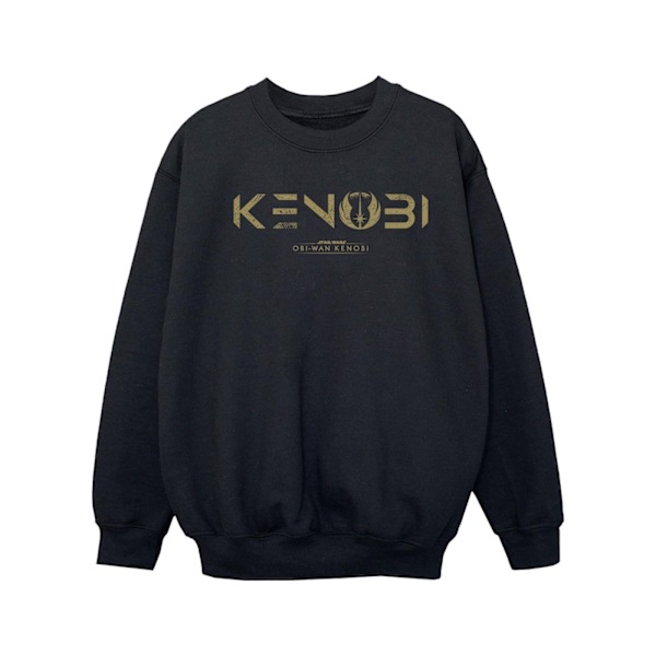 Star Wars Girls Obi-Wan Kenobi Logo Sweatshirt 3-4 år Svart Black 3-4 Years