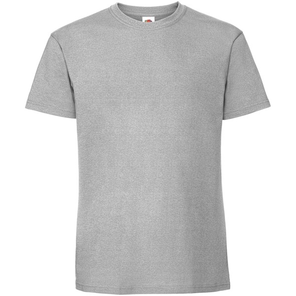 Fruit Of The Loom Herr Iconic 195 Ringspun Premium T-shirt L UK Zinc L UK