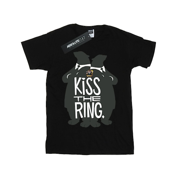 Disney Girls Zootropolis Kiss The Ring Bomull T-shirt 7-8 år Black 7-8 Years