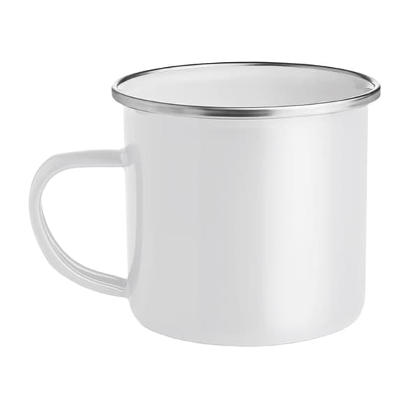 MidOcean Plateado Emaljerad Metallmugg 350ml One Size Vit White One Size