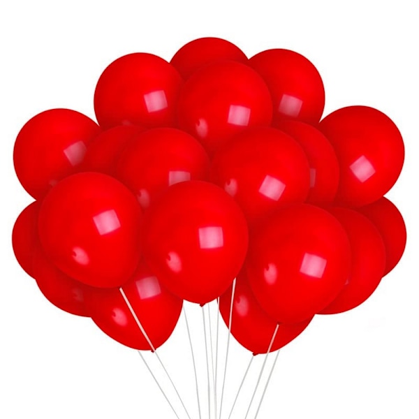 Globos Latex Metallic Ballonger (Förpackning om 10) En Storlek Körsbärsröd Cherry Red One Size