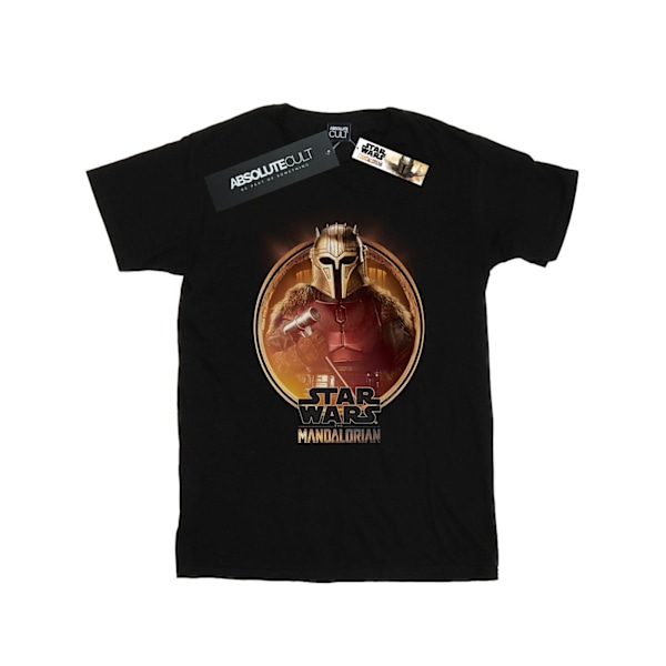 Star Wars Girls The Mandalorian The Armorer inramad bomull T-shirt Black 5-6 Years