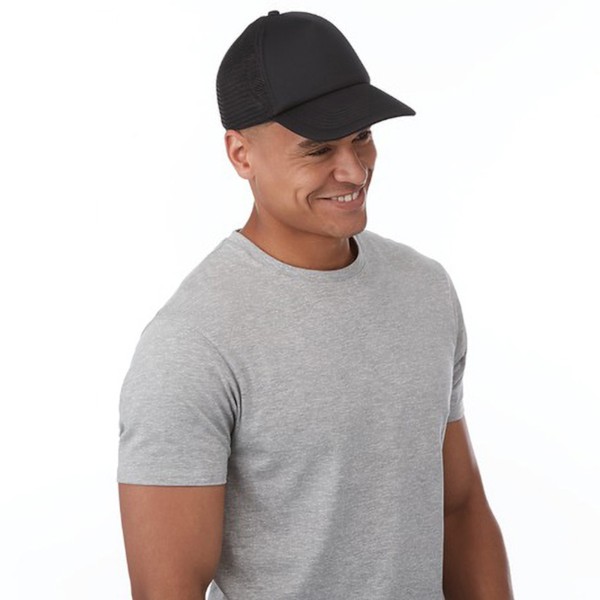 Bullet Trucker 5 Panel Cap En Storlek Solid Black Solid Black One Size