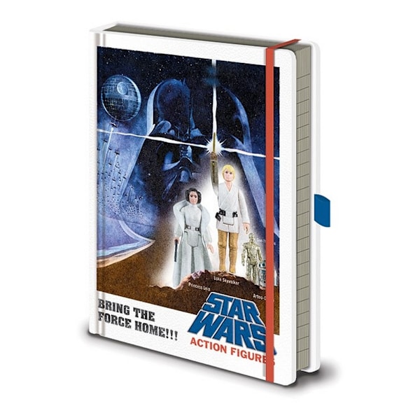 Star Wars Action Figures A5-anteckningsbok A5 Vit/Blå White/Blue A5