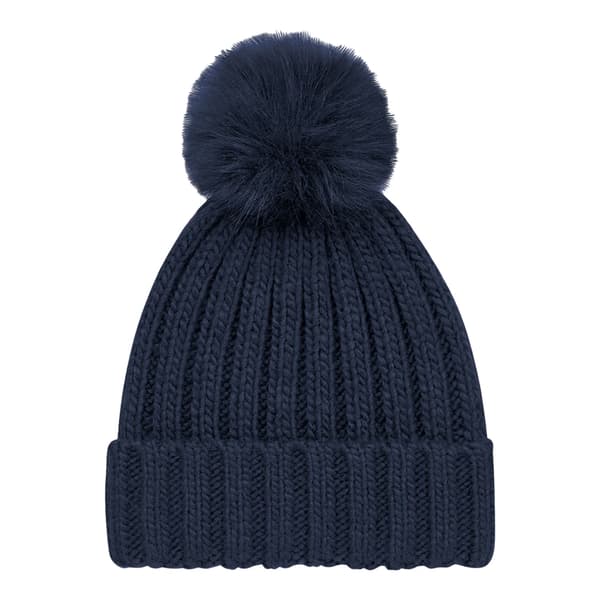 Beechfield Unisex Vuxen Verbier Pom Pom Mössa One Size Marinblå Navy One Size