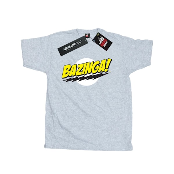 The Big Bang Theory Herr Bazinga Bomulls T-shirt S Sportgrå Sports Grey S