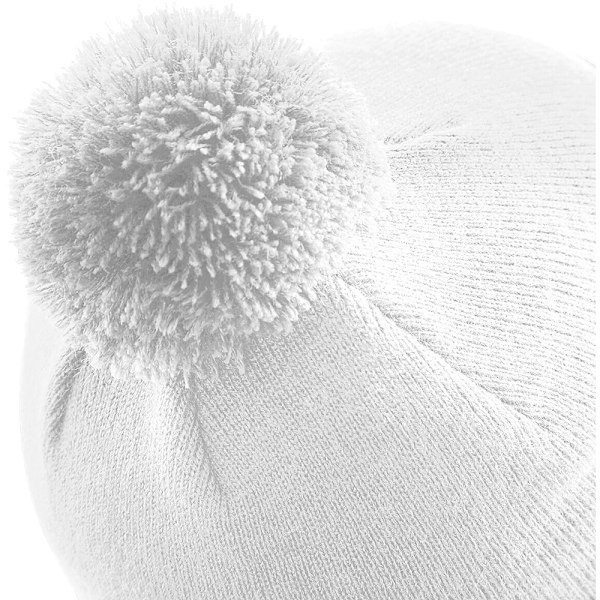 Beechfield Unisex Original Pom Pom Vintermössa En Storlek W White One Size
