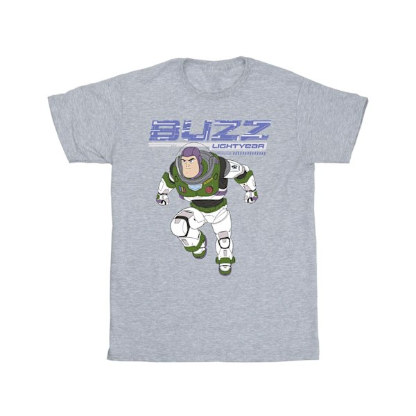 Disney Girls Lightyear Buzz Jump To Action Bomull T-shirt 5-6 år Sports Grey 5-6 Years