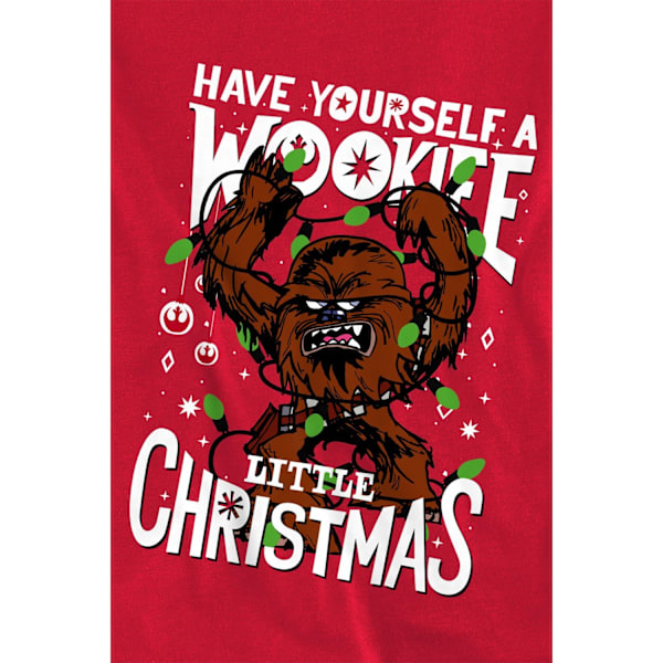 Star Wars Unisex Vuxen A Wookie Little Christmas Sweatshirt L R Red L