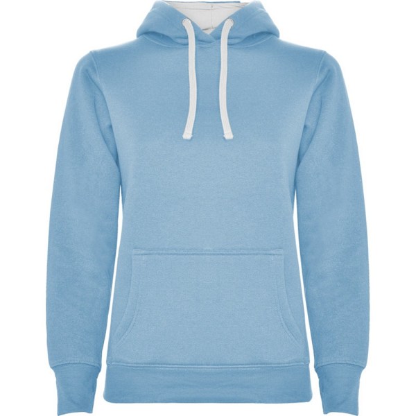 Roly Dam/Kvinnor Urban Hoodie M Sky Blue/White Sky Blue/White M