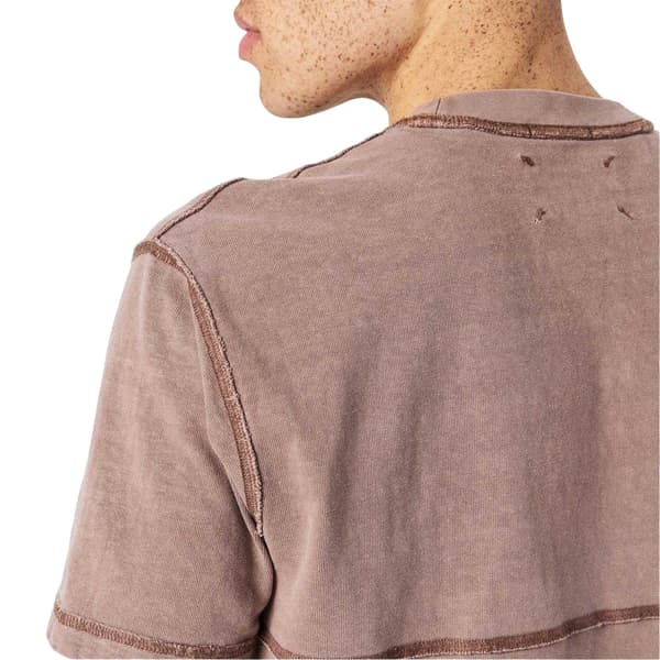Jack Wills Herr Kontrastrandig Plaggfärgad T-shirt M Brick Brick M