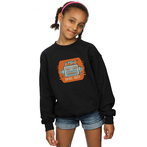 The Big Bang Theory Girls Shel-Bot Icon Sweatshirt 7-8 år Bl Black 7-8 Years